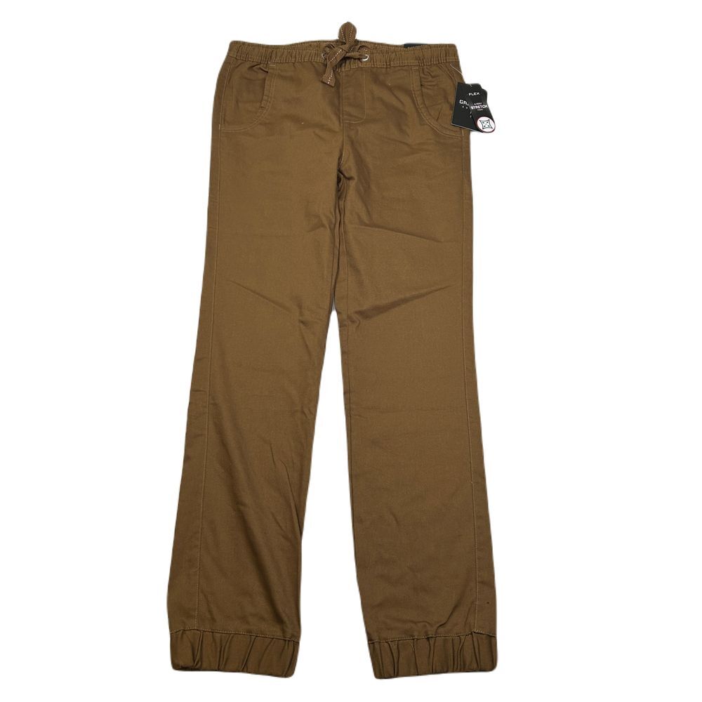 Galaxy Harvic Twill Joggers Pants Mens Small Tan‎ Beige 4 Way Stretch $68